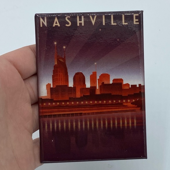 Nashville Tennessee Downtown Travel Souvenir Fridge Magnet - Picture 2 of 5